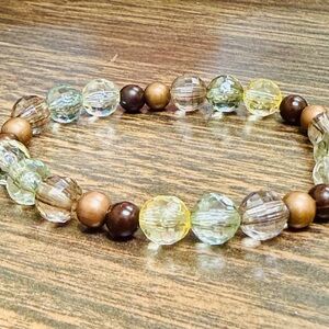 Earthy Tone 6.5” Beaded Bracelet